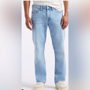 Buffalo David Bitton Men's Relaxed Straight  Jeans Light Blue 32x32